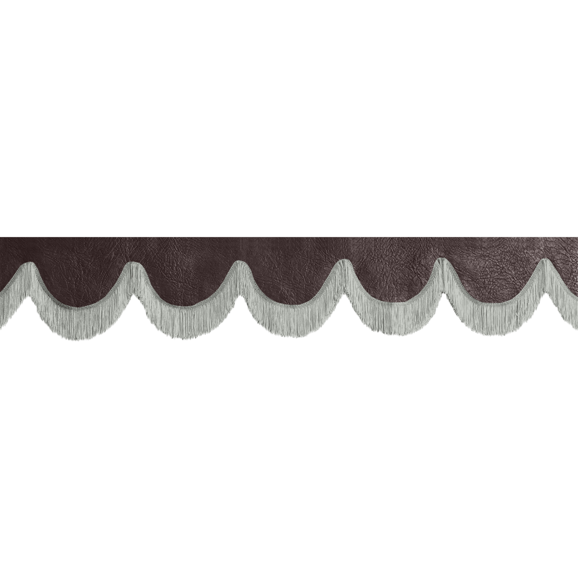 Gardin forrude nappa mokkabrun - 12cm - KJoF - Grå - 5cm