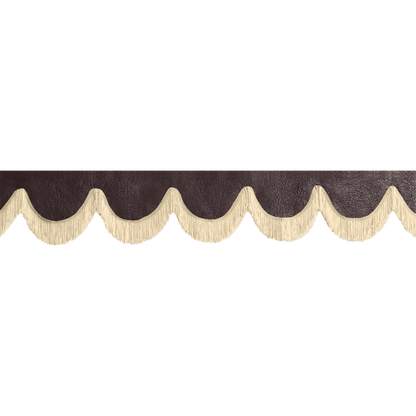 Gardin forrude nappa mokkabrun - 12cm - KJoF - Beige - 5cm