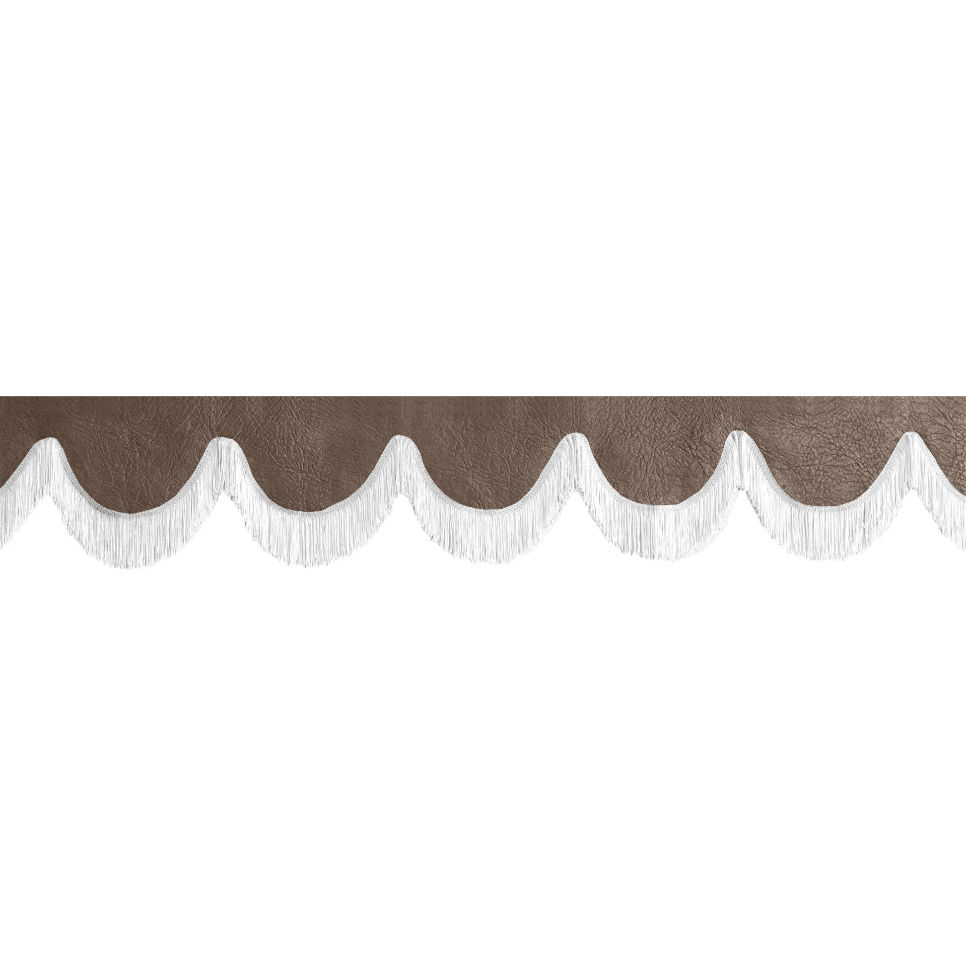 Gardin forrude nappa mudderbrun - 12cm - KJoF - Hvid - 5cm