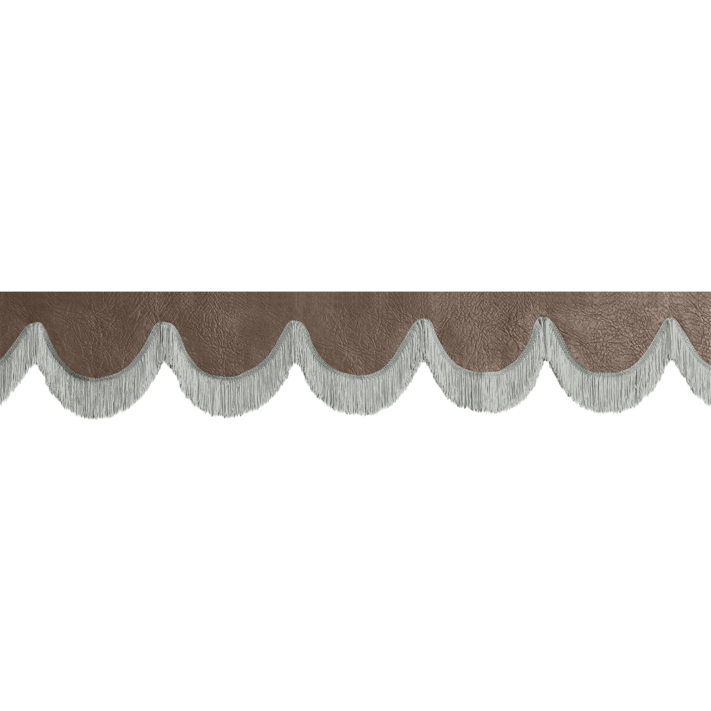 Gardin forrude nappa mudderbrun - 12cm - KJoF - Grå - 5cm