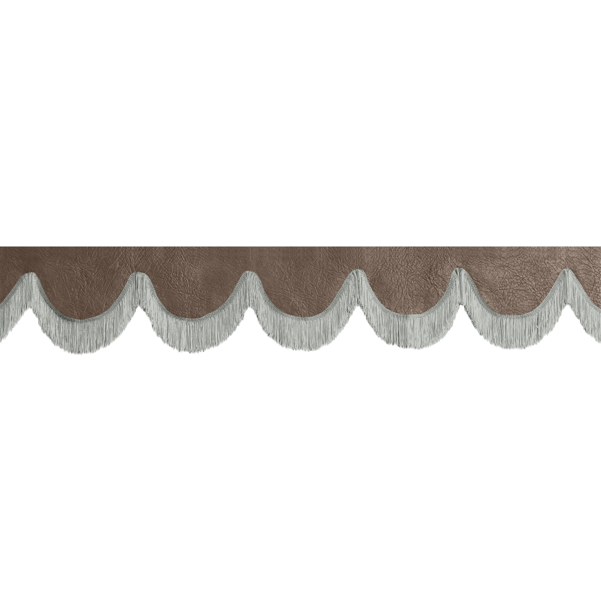 Gardin forrude nappa mudderbrun - 12cm - KJoF - Grå - 5cm