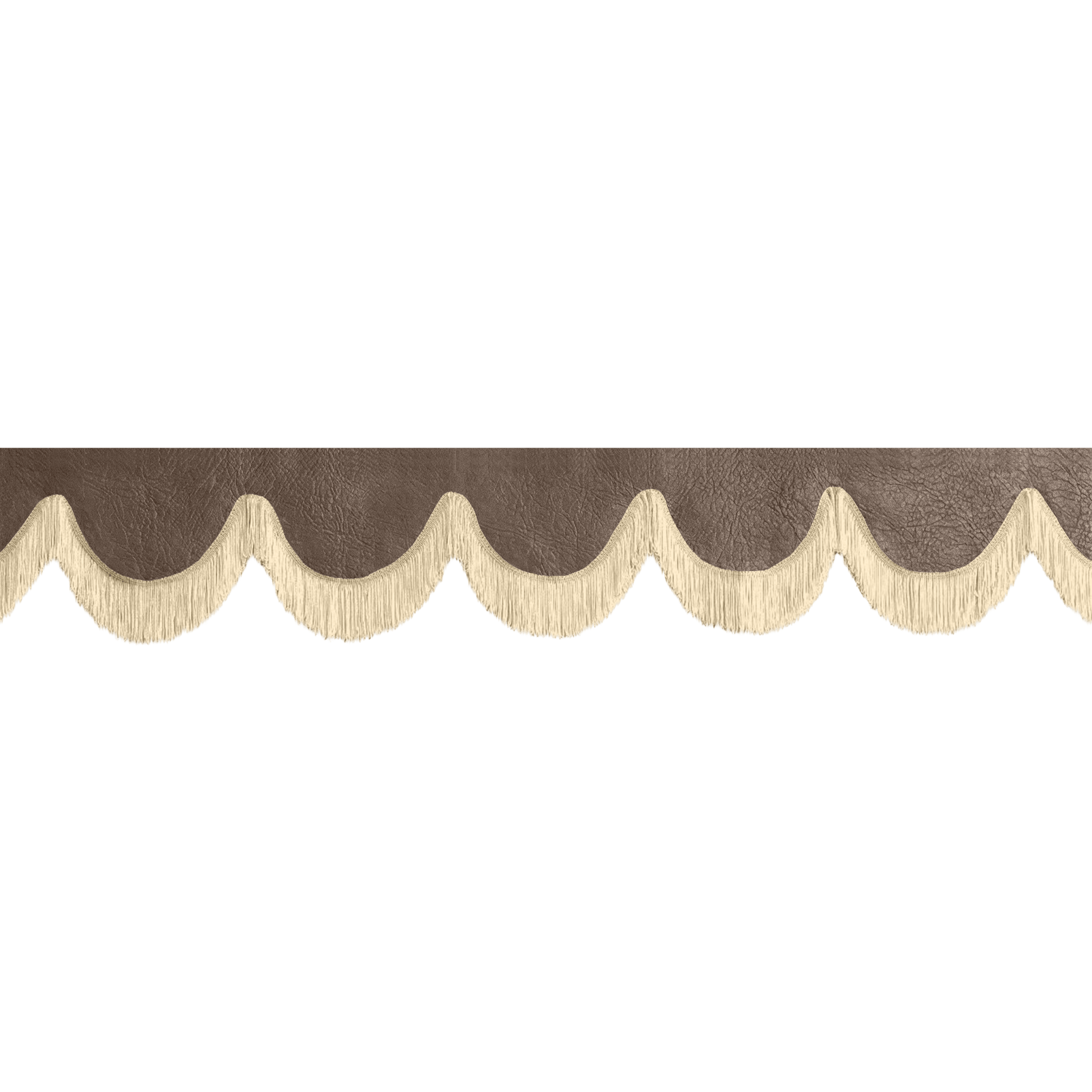Gardin forrude nappa mudderbrun - 12cm - KJoF - Beige - 5cm