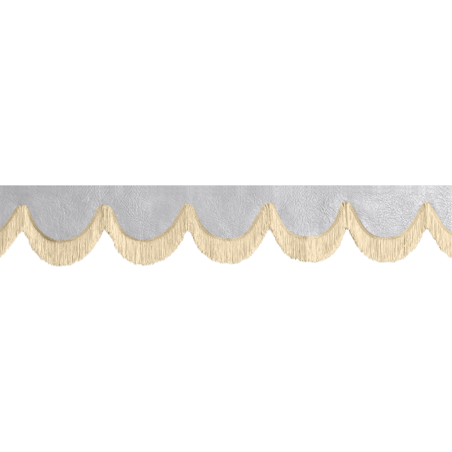Gardin forrude nappa mussegrå - 12cm - KJoF - Beige - 5cm