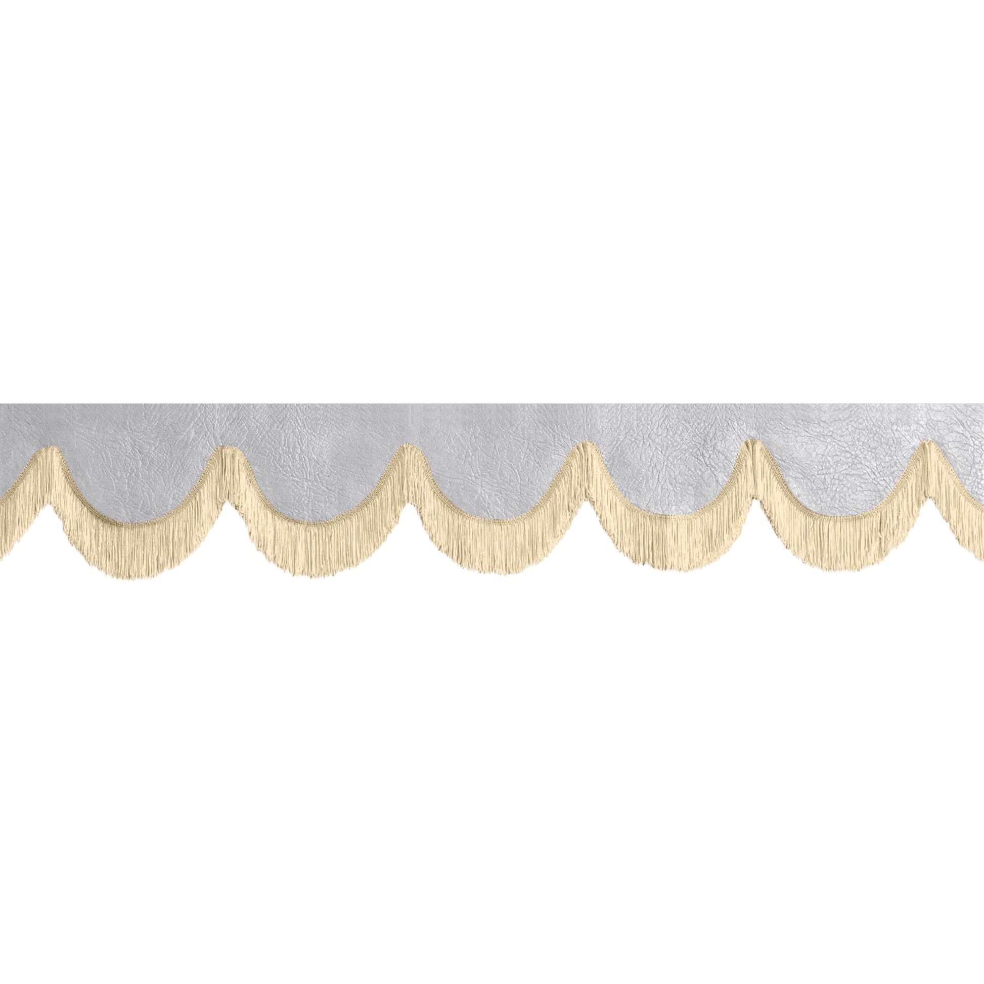 Gardin forrude nappa mussegrå - 12cm - KJoF - Beige - 5cm