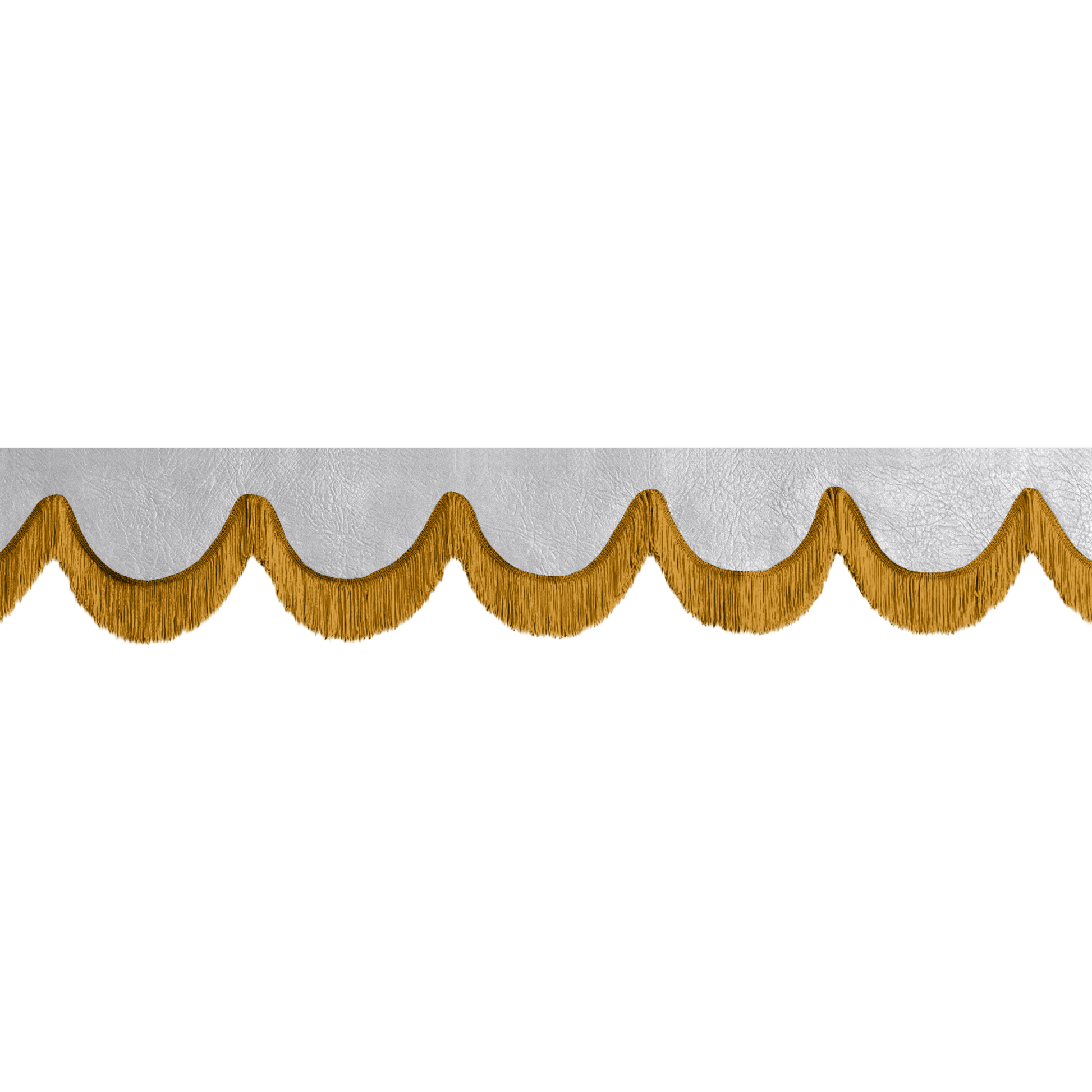 Gardin forrude nappa mussegrå - 12cm - KJoF - Guld - 5cm