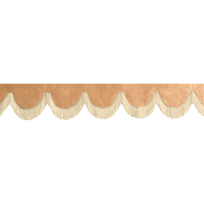 Gardin forrude nappa naturlæder - 12cm - KJoF - Beige - 5cm