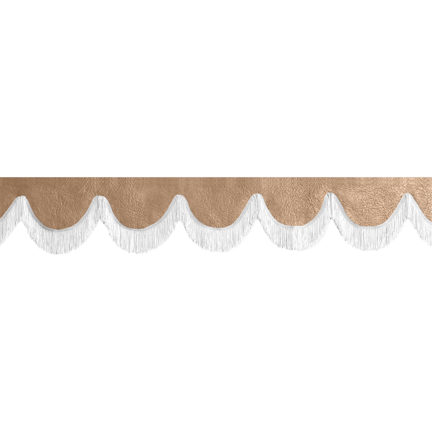 Gardin forrude nappa nougat - 12cm - KJoF - Hvid - 5cm