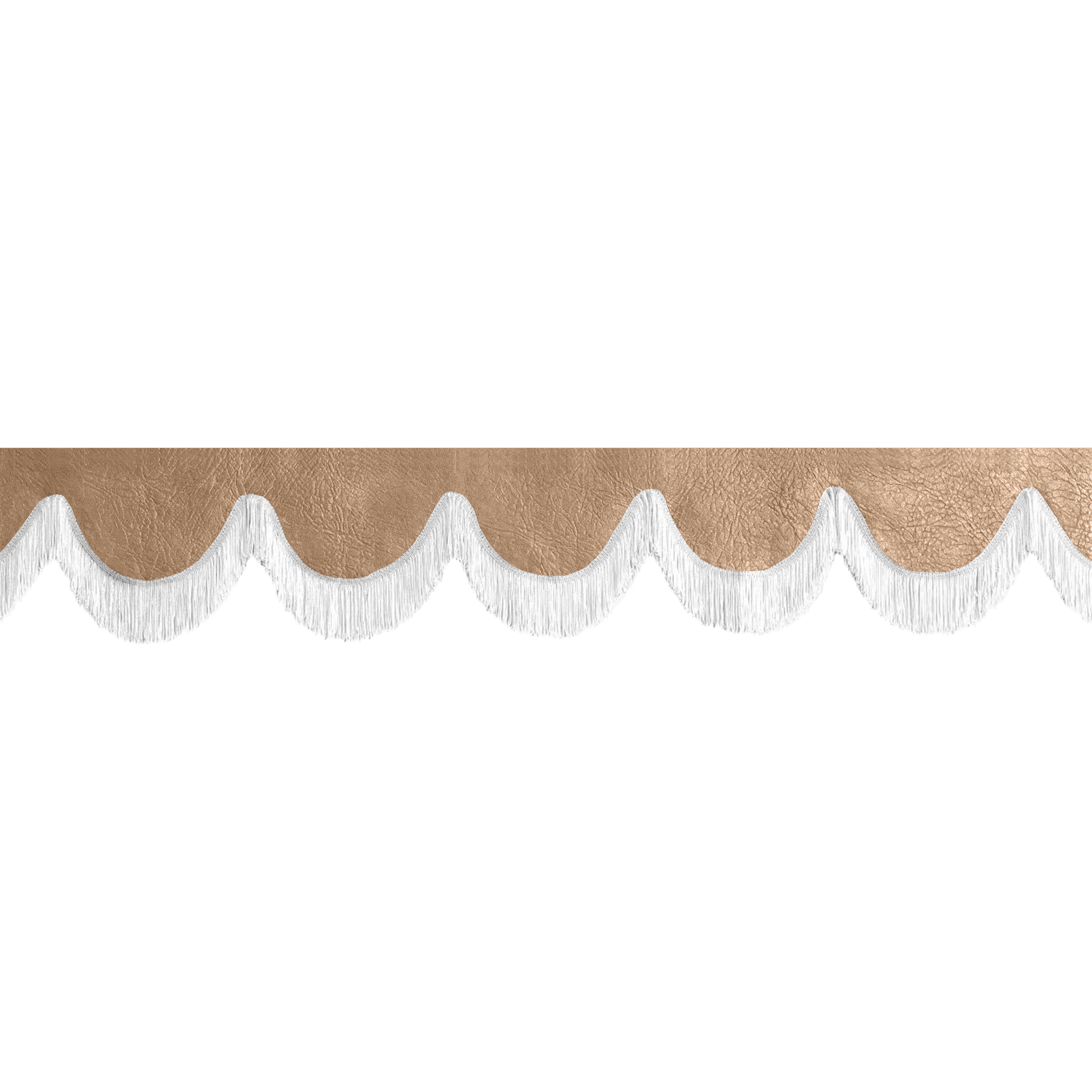 Gardin forrude nappa nougat - 12cm - KJoF - Hvid - 5cm
