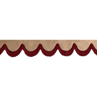 Gardin forrude nappa nougat - 12cm - KJoF - Bordeaux - 5cm