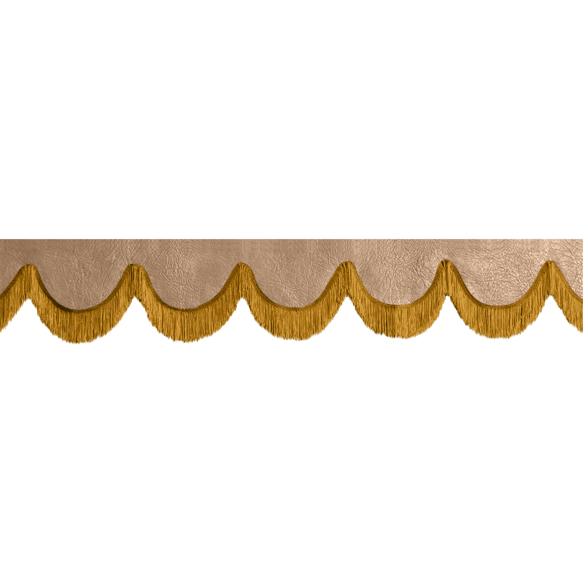 Gardin forrude nappa nougat - 12cm - KJoF - Guld - 5cm