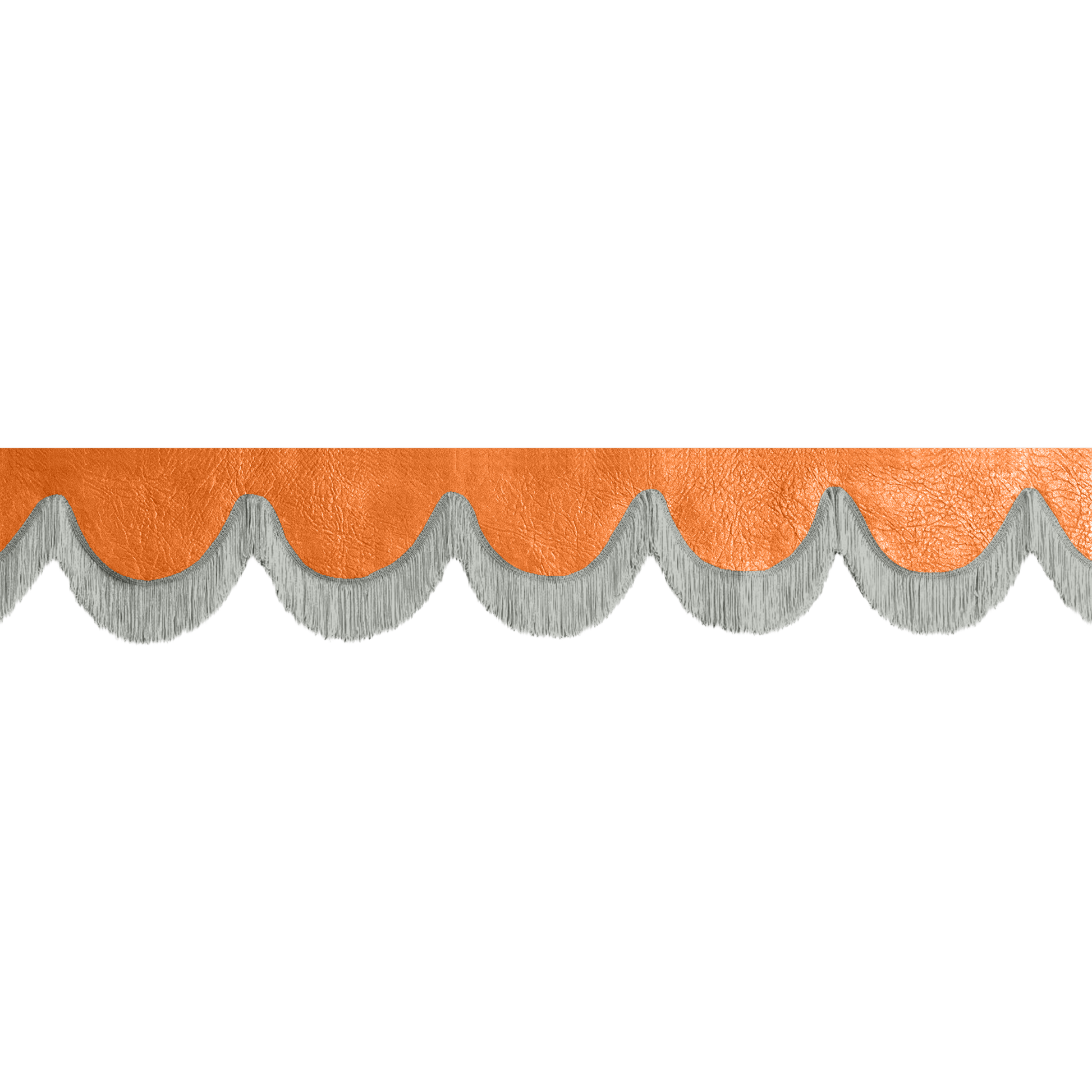 Gardin forrude nappa orange - 12cm - KJoF - Grå - 5cm