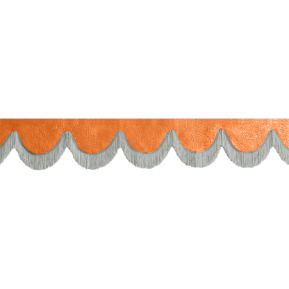 Gardin forrude nappa orange - 12cm - KJoF - Grå - 5cm