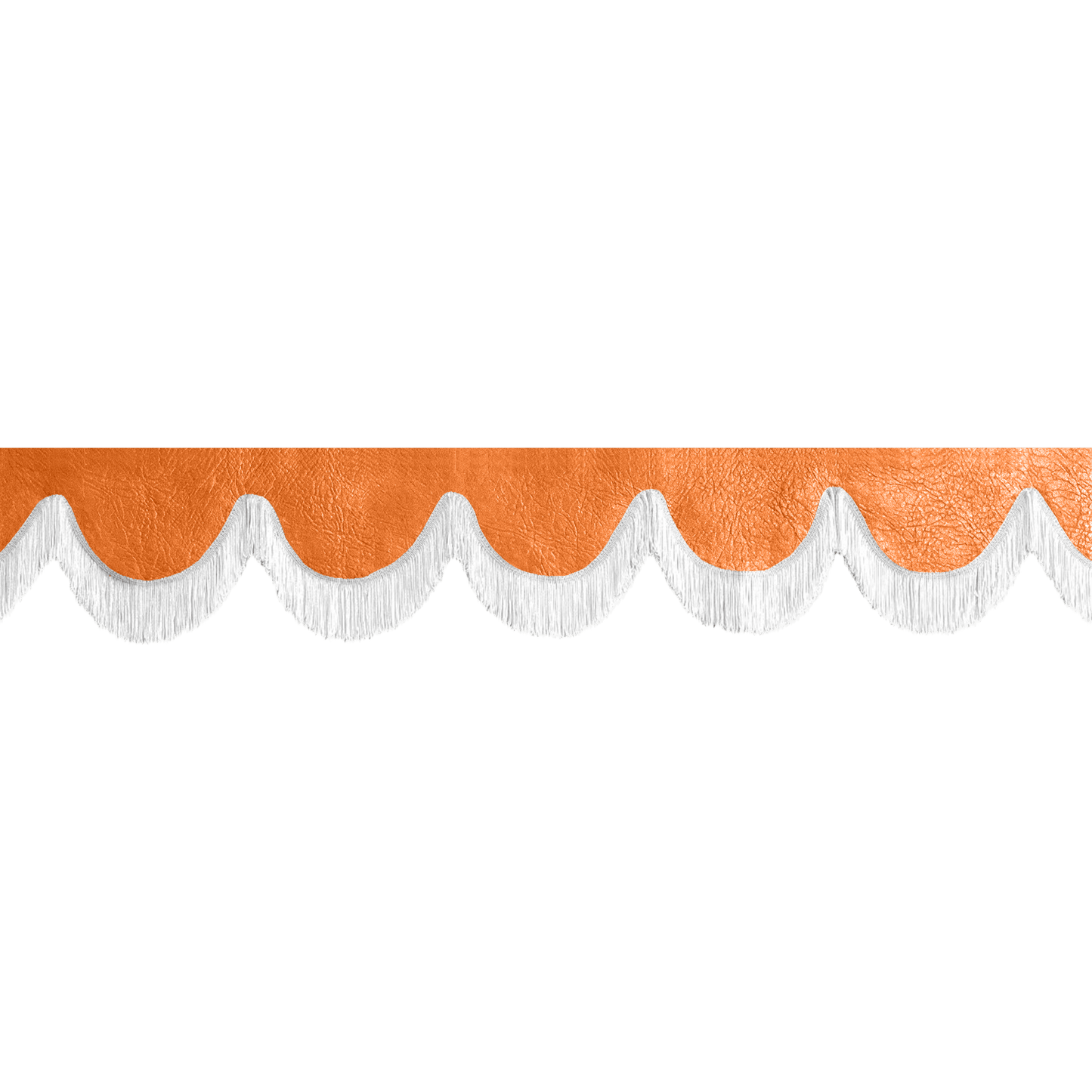 Gardin forrude nappa orange - 12cm - KJoF - Hvid - 5cm