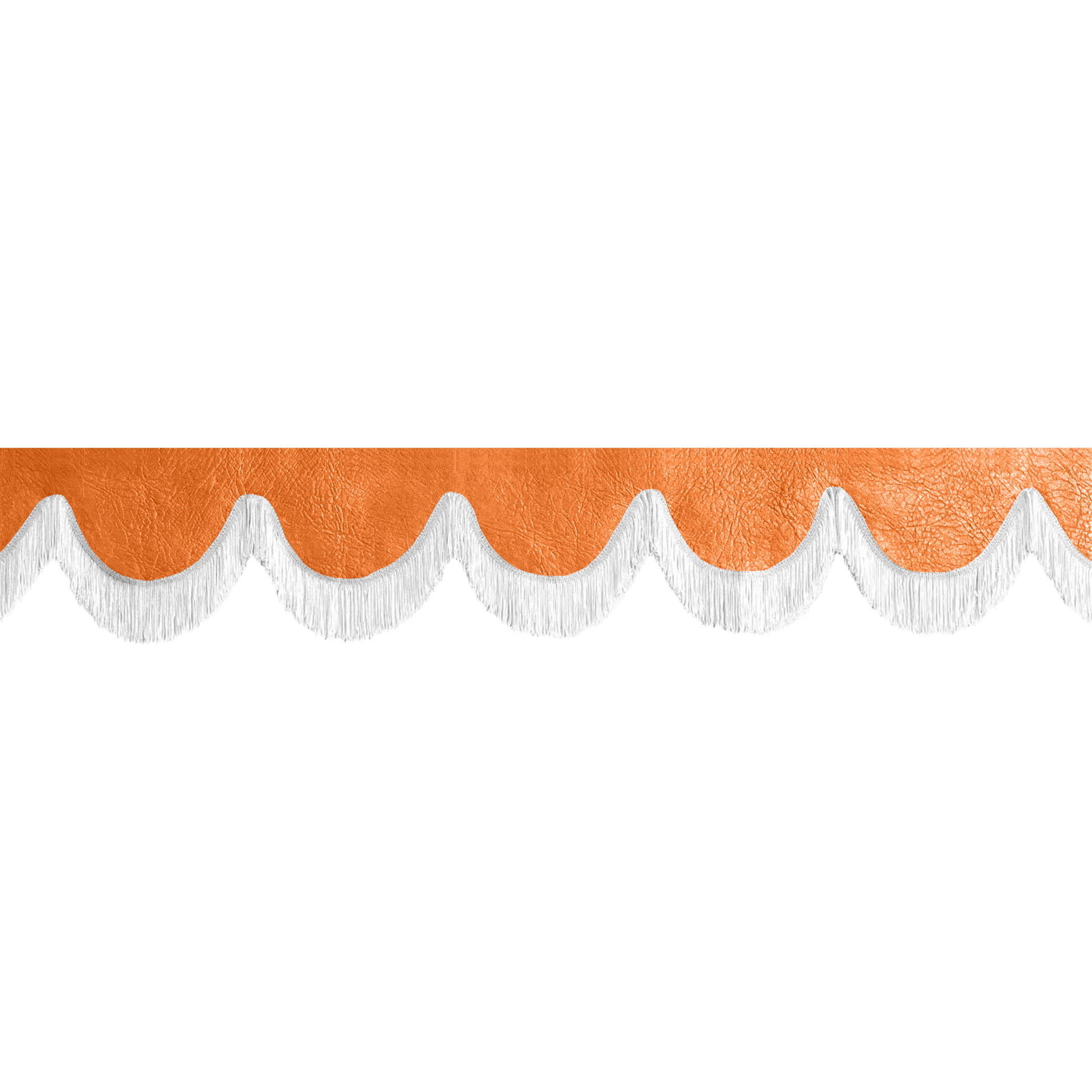 Gardin forrude nappa orange - 12cm - KJoF - Hvid - 5cm