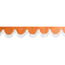 Gardin forrude nappa orange - 12cm - KJoF - Hvid - 5cm