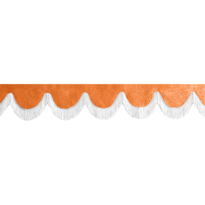 Gardin forrude nappa orange - 12cm - KJoF - Hvid - 5cm