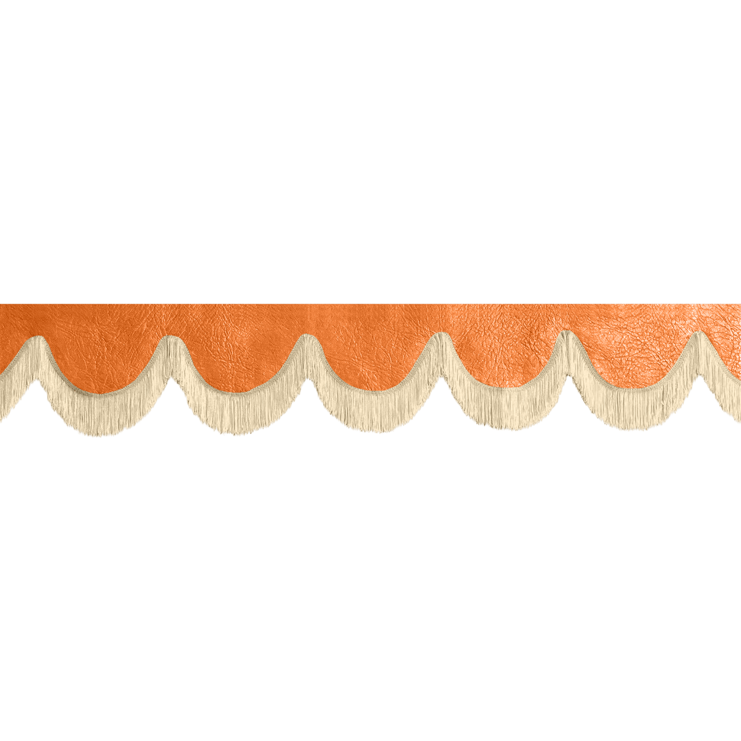 Gardin forrude nappa orange - 12cm - KJoF - Beige - 5cm