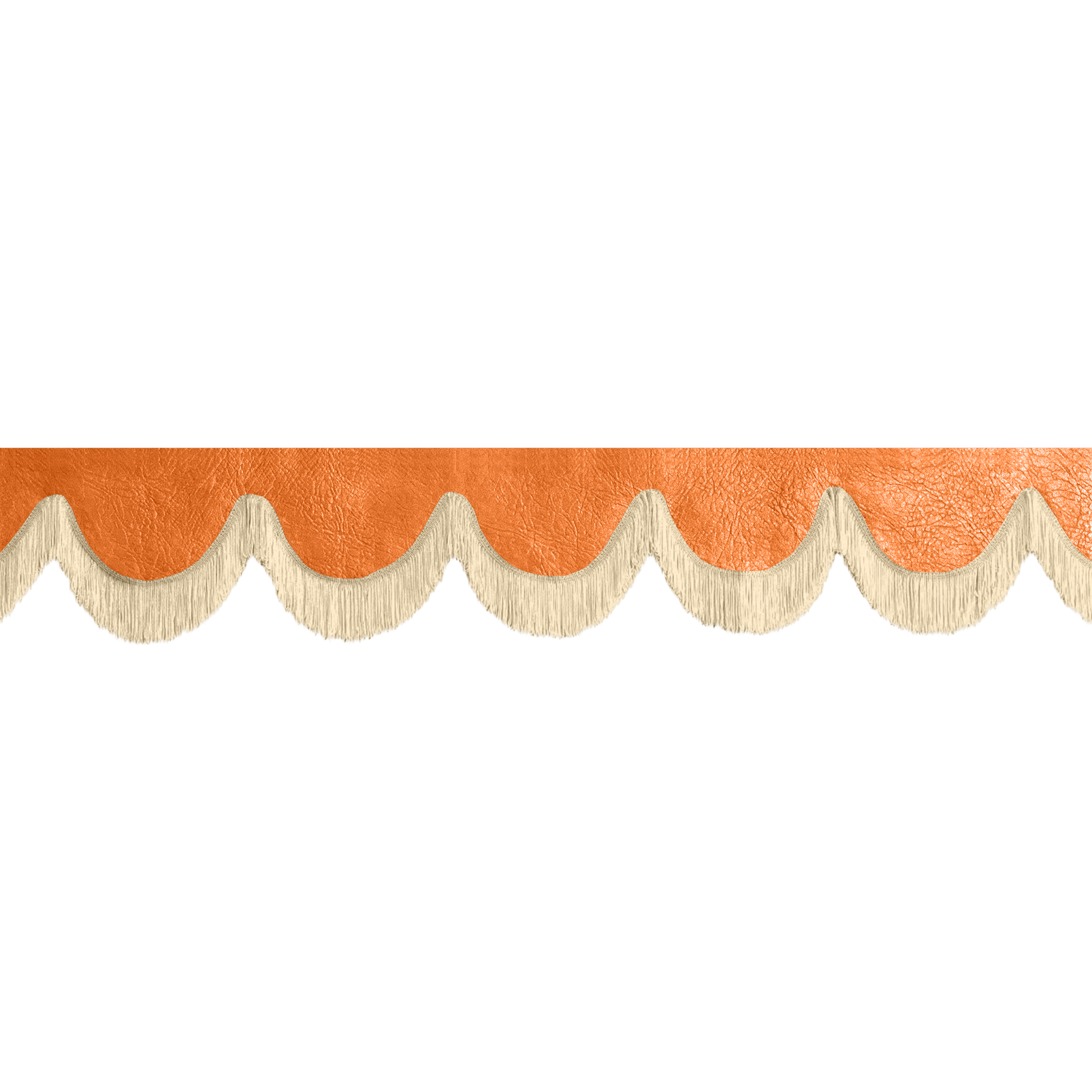 Gardin forrude nappa orange - 12cm - KJoF - Beige - 5cm