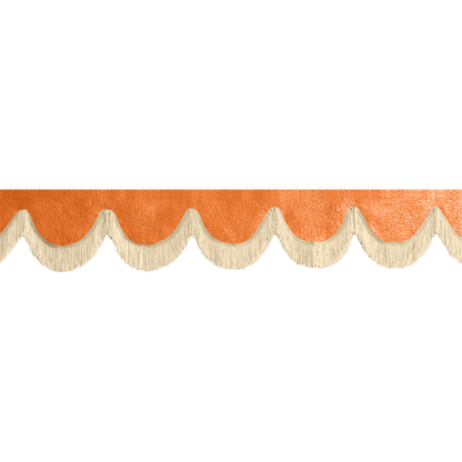Gardin forrude nappa orange - 12cm - KJoF - Beige - 5cm
