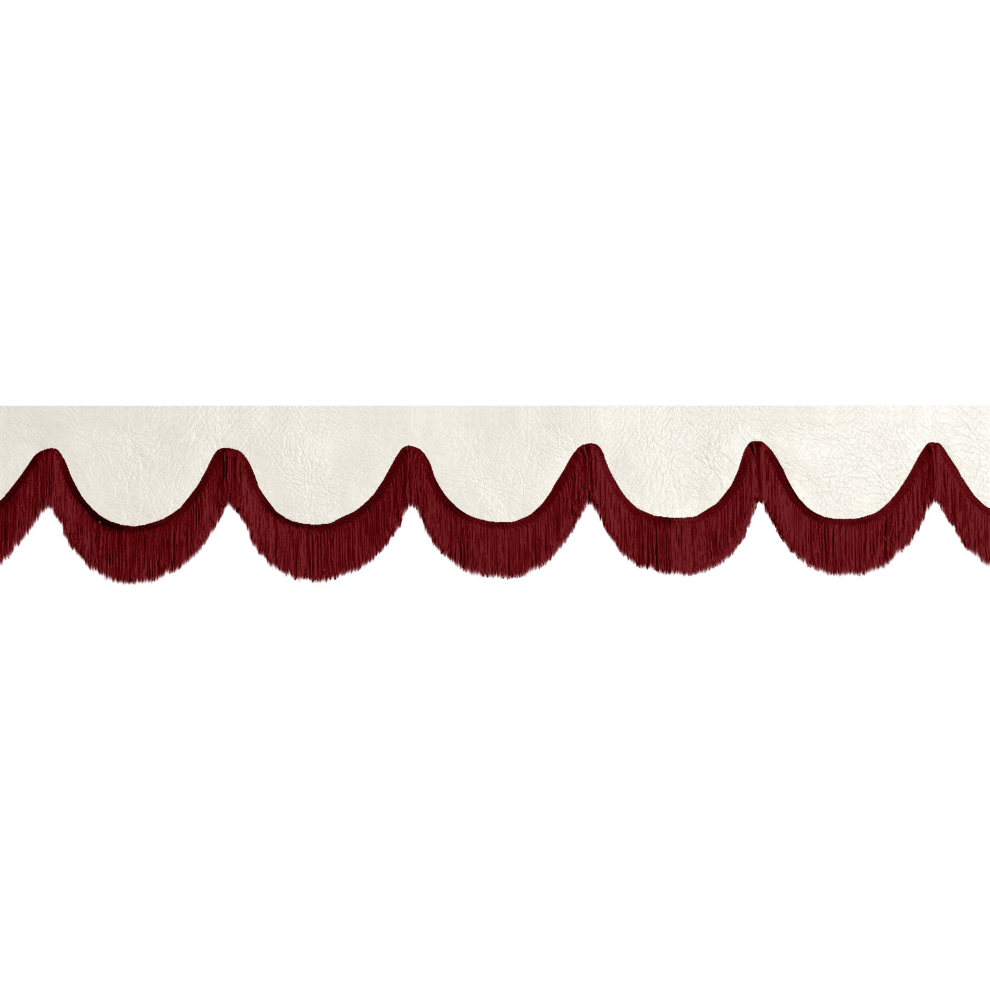 Gardin forrude nappa skyhvid - 12cm - KJoF - Bordeaux - 5cm