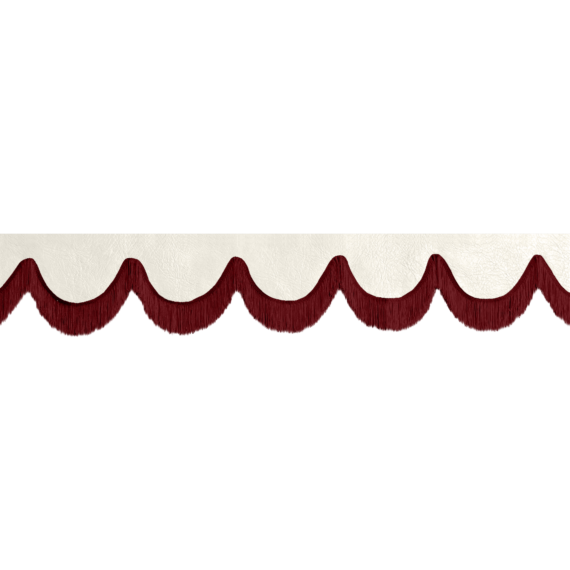 Gardin forrude nappa skyhvid - 12cm - KJoF - Bordeaux - 5cm