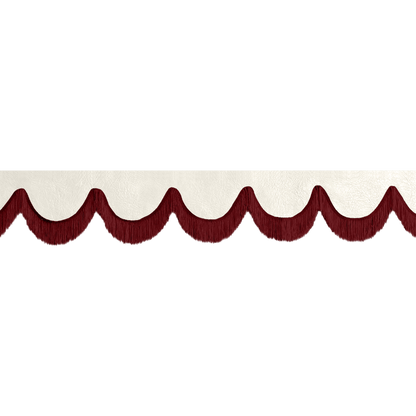 Gardin forrude nappa skyhvid - 12cm - KJoF - Bordeaux - 5cm