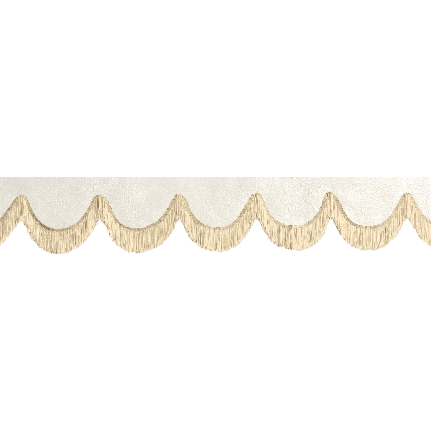 Gardin forrude nappa skyhvid - 12cm - KJoF - Beige - 5cm