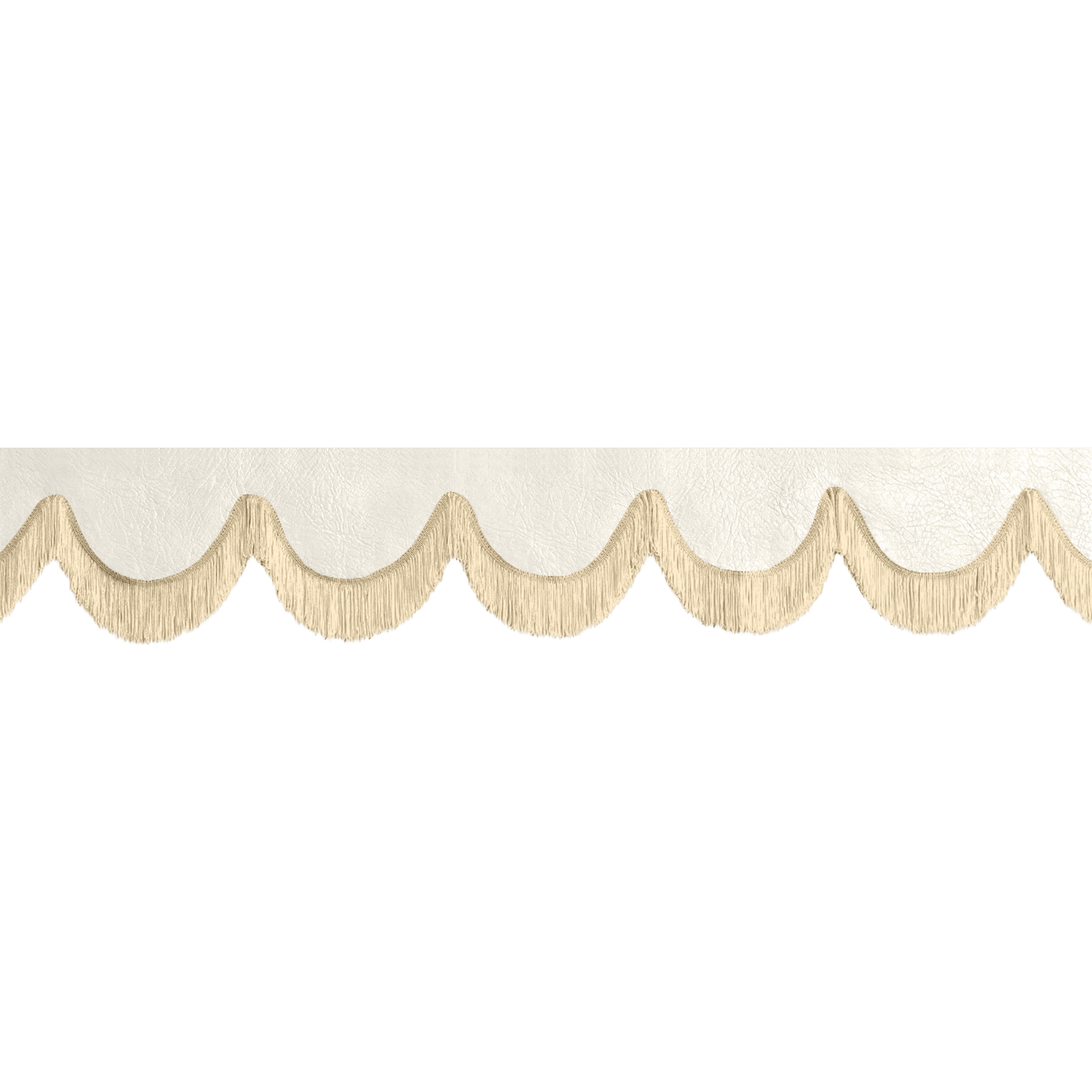 Gardin forrude nappa skyhvid - 12cm - KJoF - Beige - 5cm