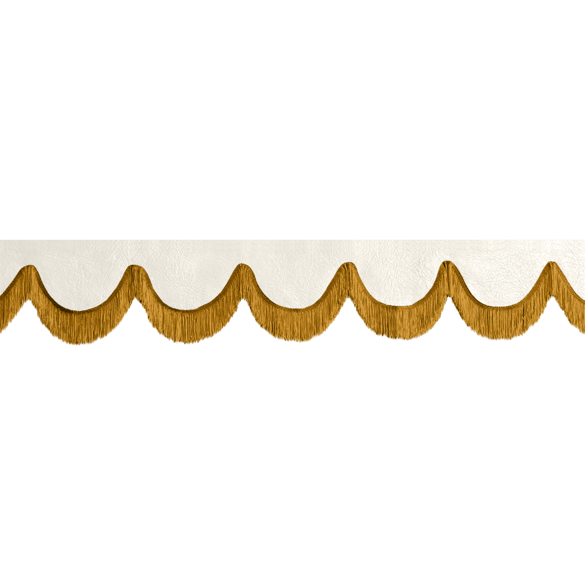 Gardin forrude nappa skyhvid - 12cm - KJoF - Guld - 5cm
