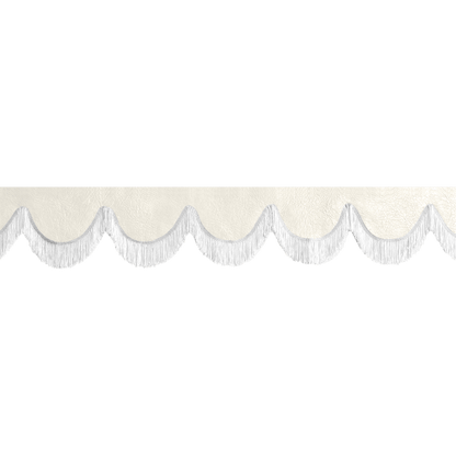 Gardin forrude nappa skyhvid - 12cm - KJoF - Hvid - 5cm
