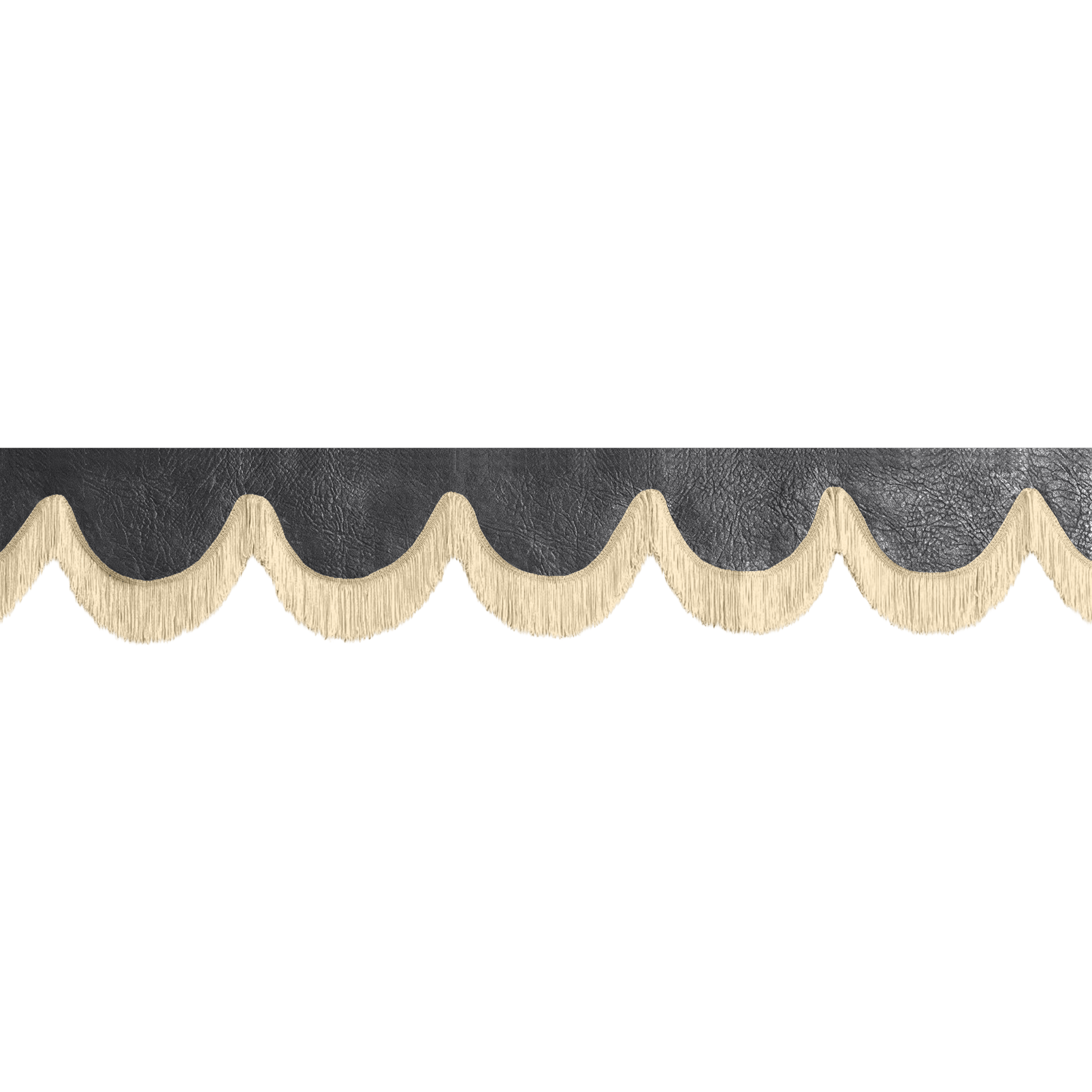 Gardin forrude nappa sort - 12cm - KJoF - Beige - 5cm