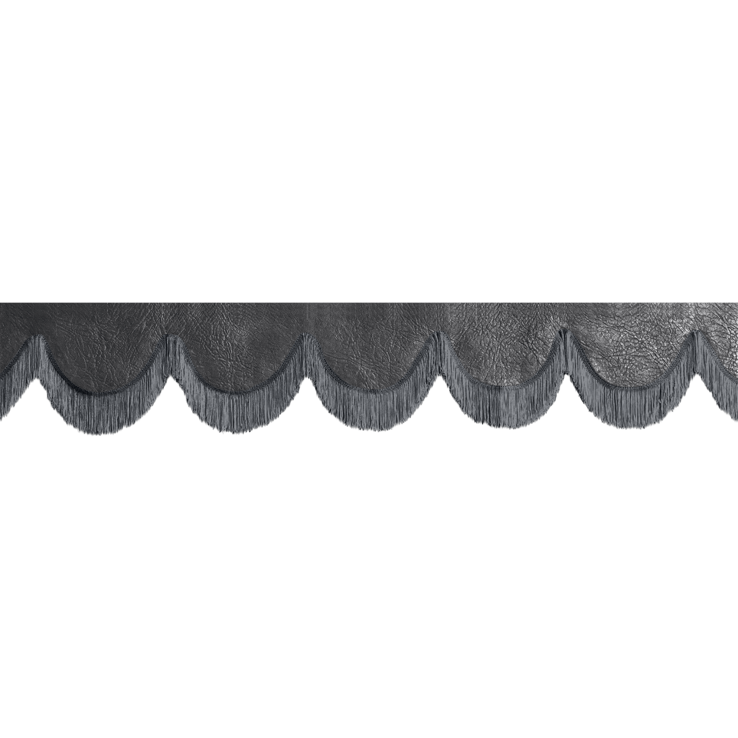Gardin forrude nappa sort - 12cm - KJoF - Mørkegrå - 5cm