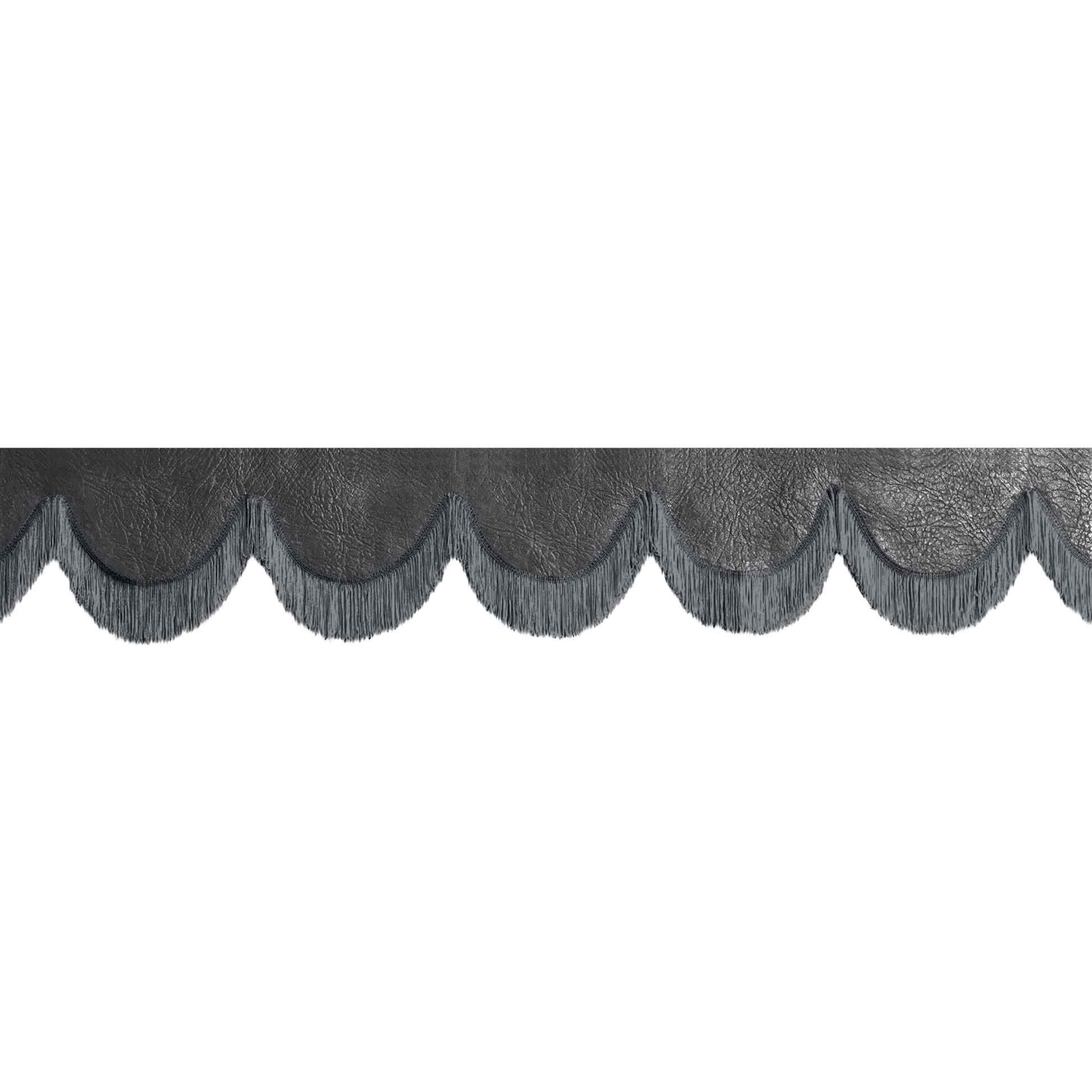 Gardin forrude nappa sort - 12cm - KJoF - Mørkegrå - 5cm