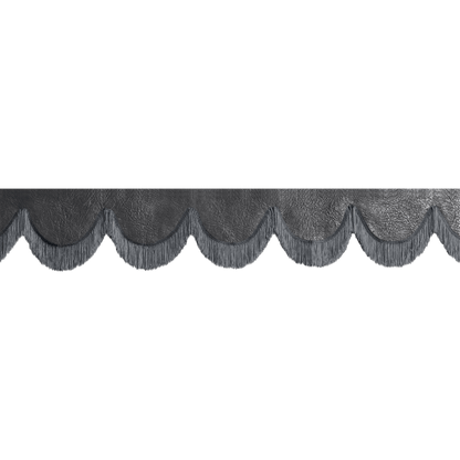 Gardin forrude nappa sort - 12cm - KJoF - Mørkegrå - 5cm