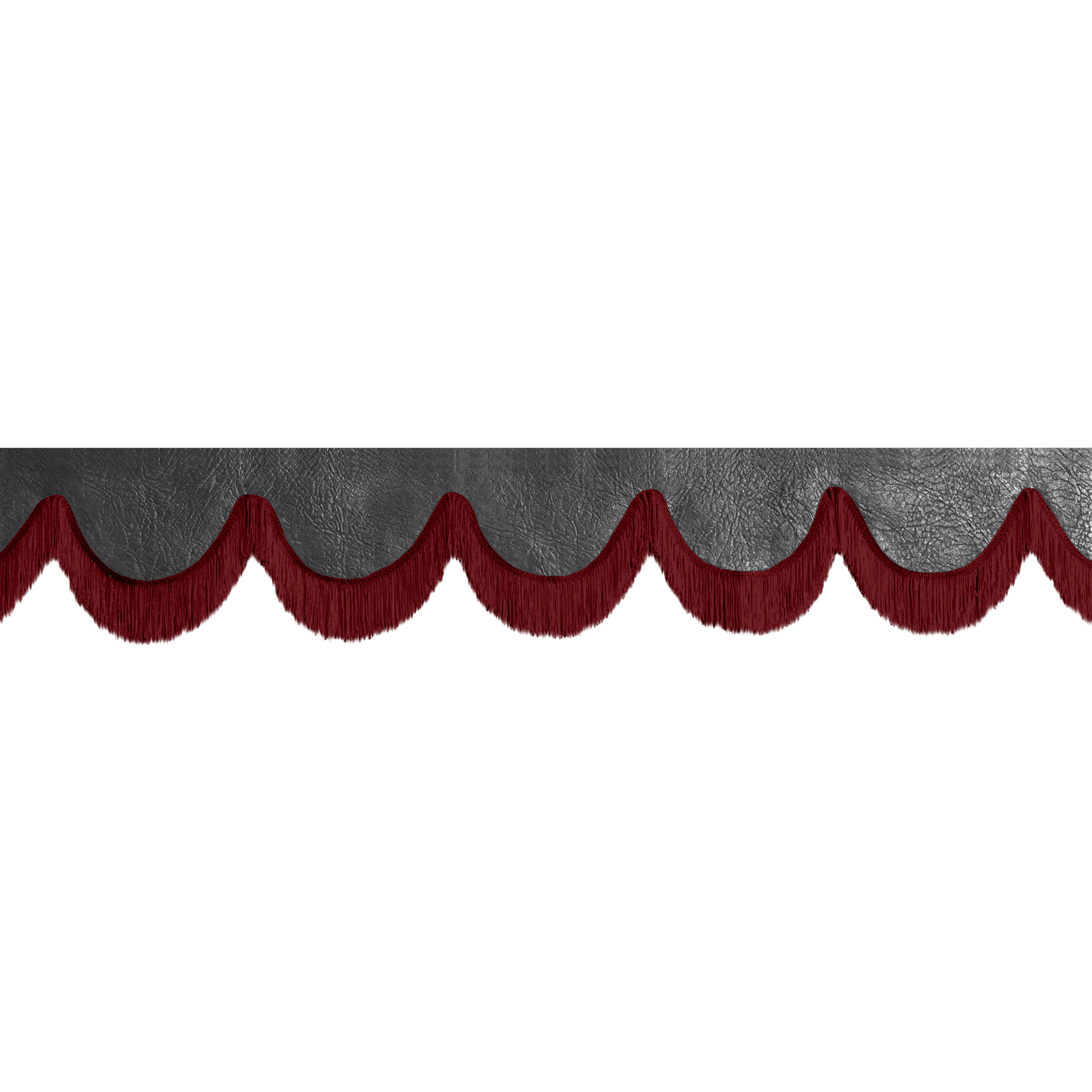 Gardin forrude nappa sort - 12cm - KJoF - Bordeaux - 5cm