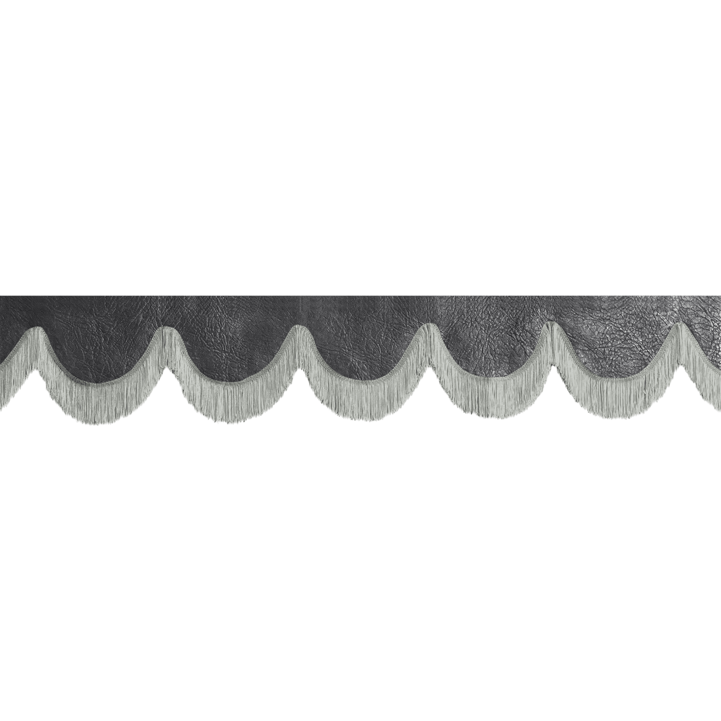 Gardin forrude nappa sort - 12cm - KJoF - Grå - 5cm