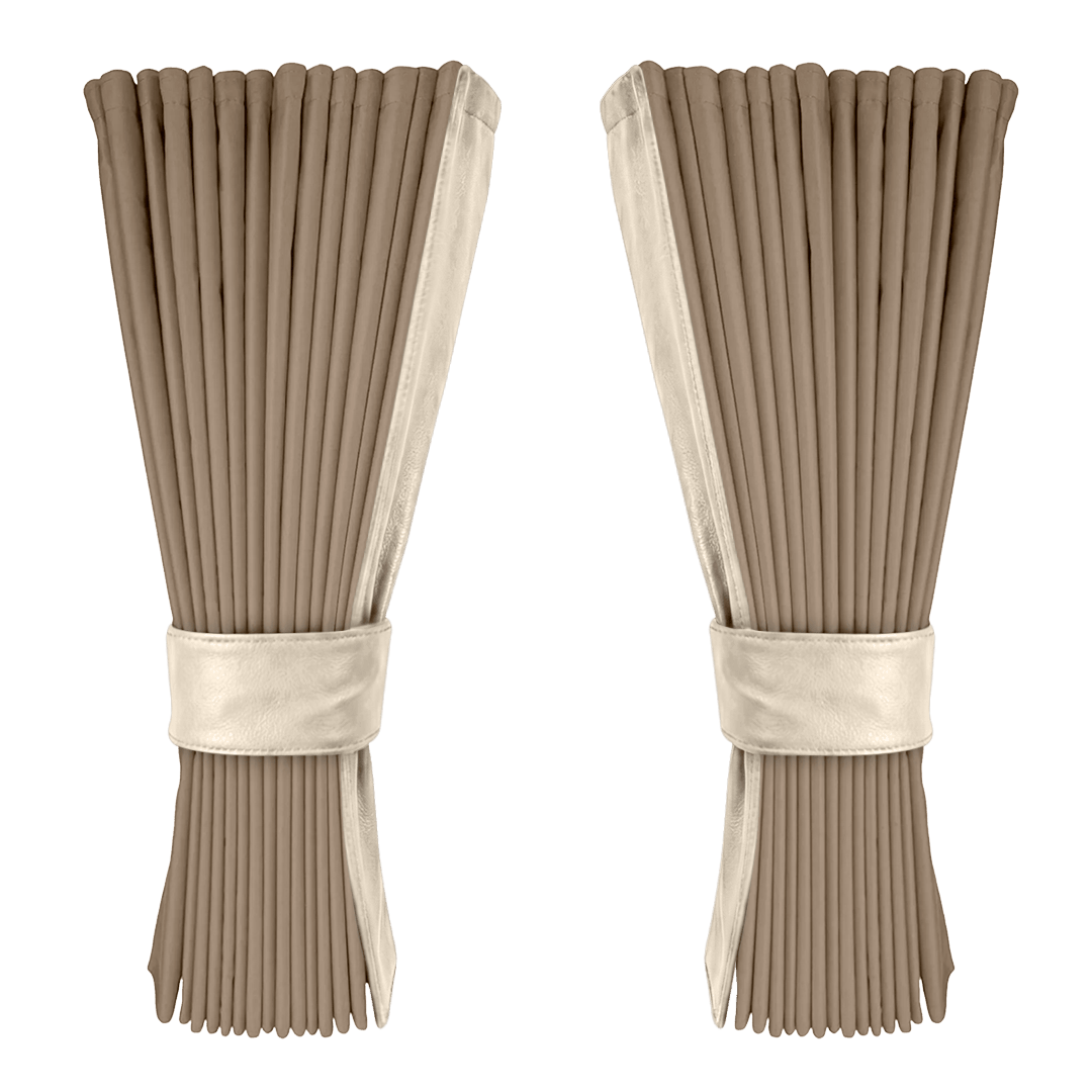 Gardin fossilgrå alcantar med nappa - Cream - KJoF - 