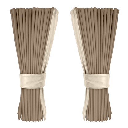 Gardin fossilgrå alcantar med nappa - Cream - KJoF - 