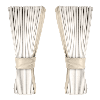 Gardin hvid alcantar med nappa - Cream - KJoF - 