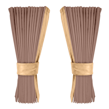 Gardin puderpink alcantar med nappa - Beige - KJoF - 