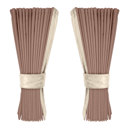 Gardin puderpink alcantar med nappa - Cream - KJoF - 