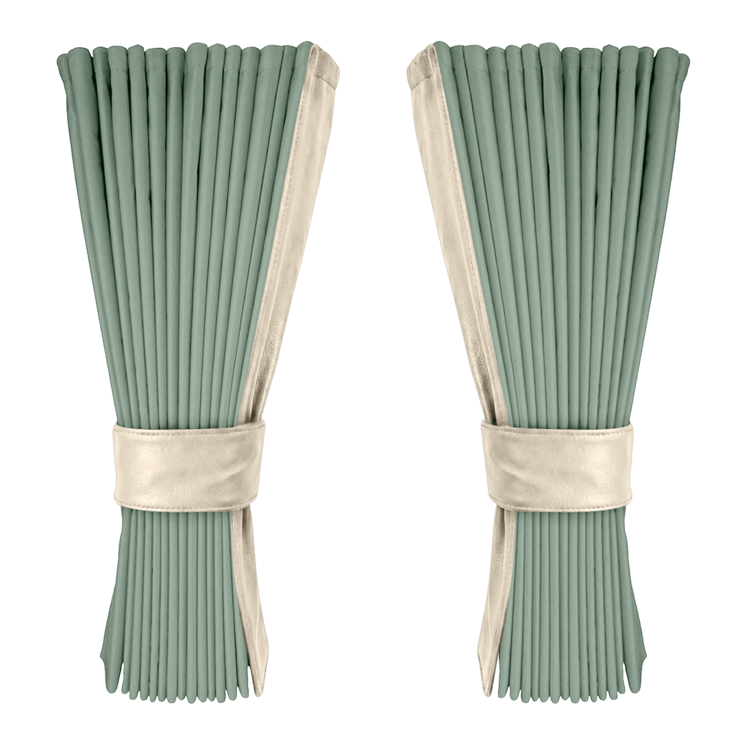 Gardin salviegrøn alcantar med nappa - Cream - KJoF - 