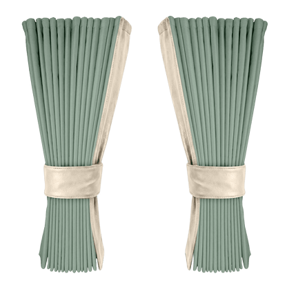 Gardin salviegrøn alcantar med nappa - Cream - KJoF - 