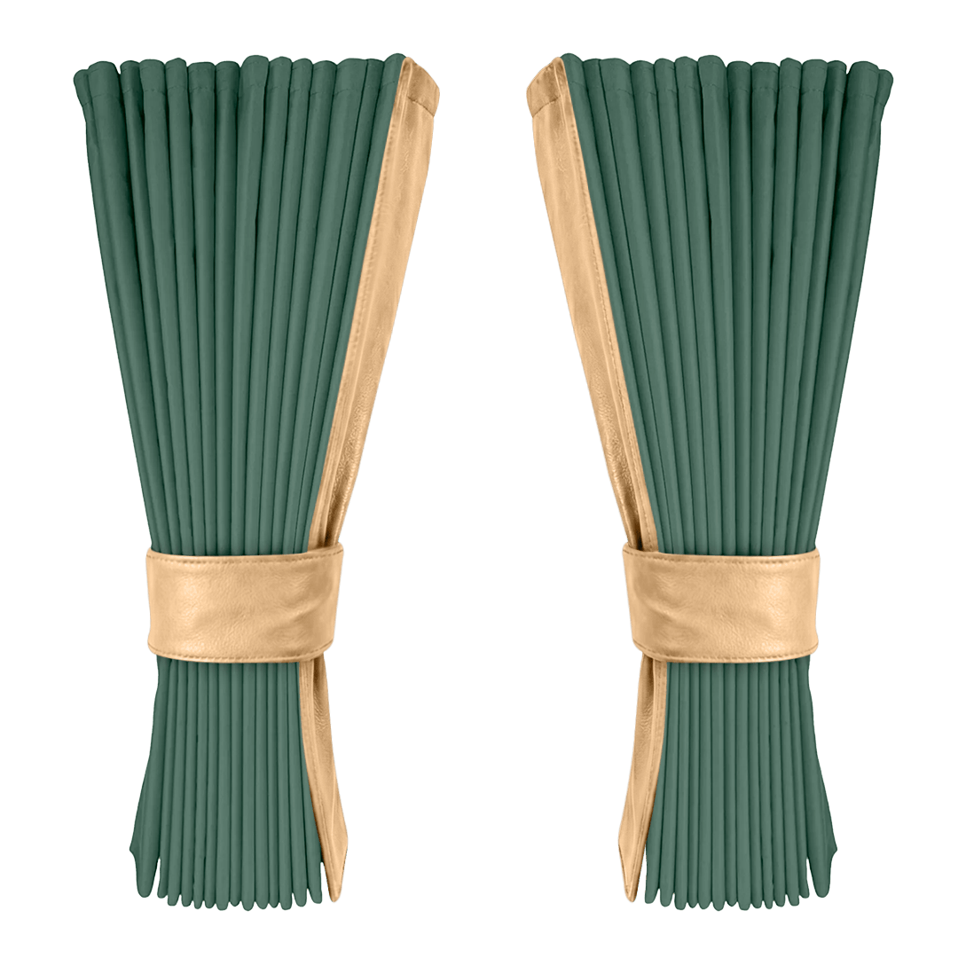 Gardin skovgrøn alcantar med nappa - Beige - KJoF - 