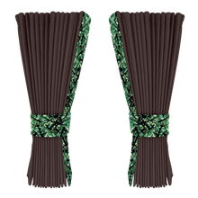 Gardin anthracite alcantar med plys