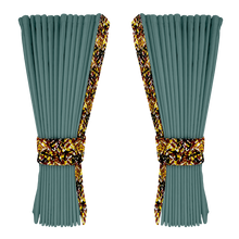 Gardin aronagrøn alcantar med plys