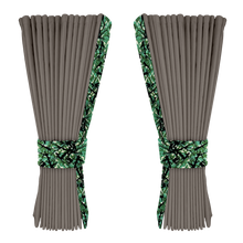 Gardin askegrå alcantar med plys