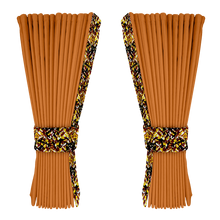 Gardin cognac alcantar med plys