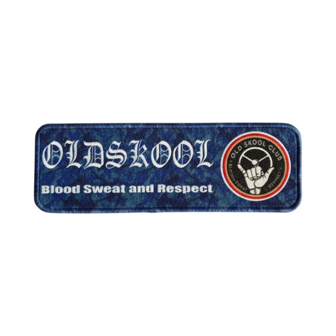 KJoF - Blå plys oldskool - Instrumentbords måtte 60 x 20 cm -