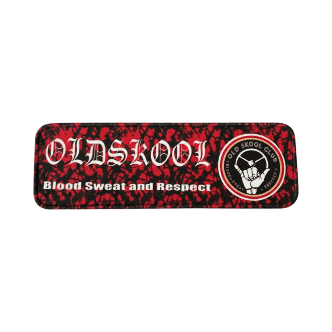 KJoF - Rød plys oldskool - Instrumentbords måtte 60 x 20 cm -